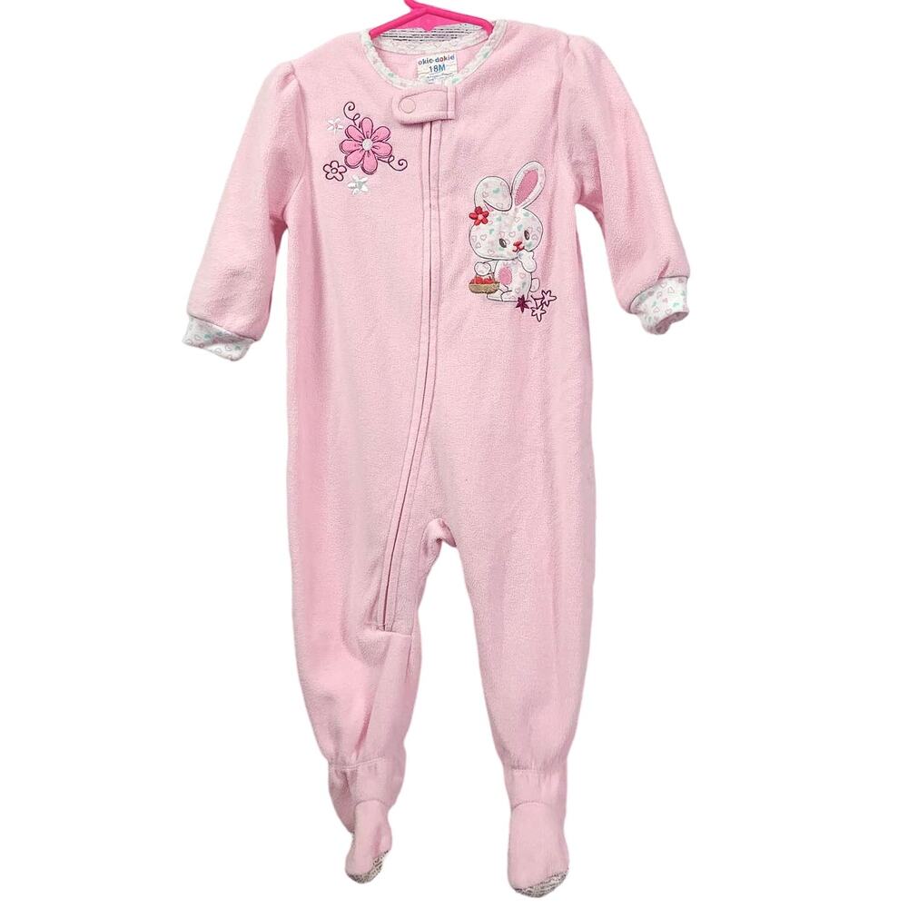 okie-dokie  Fleece Sleeper‎ Size 18mo NWOT